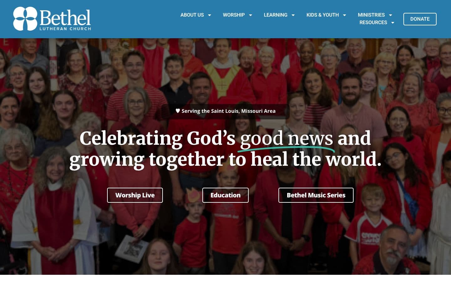 Bethel St. Louis website