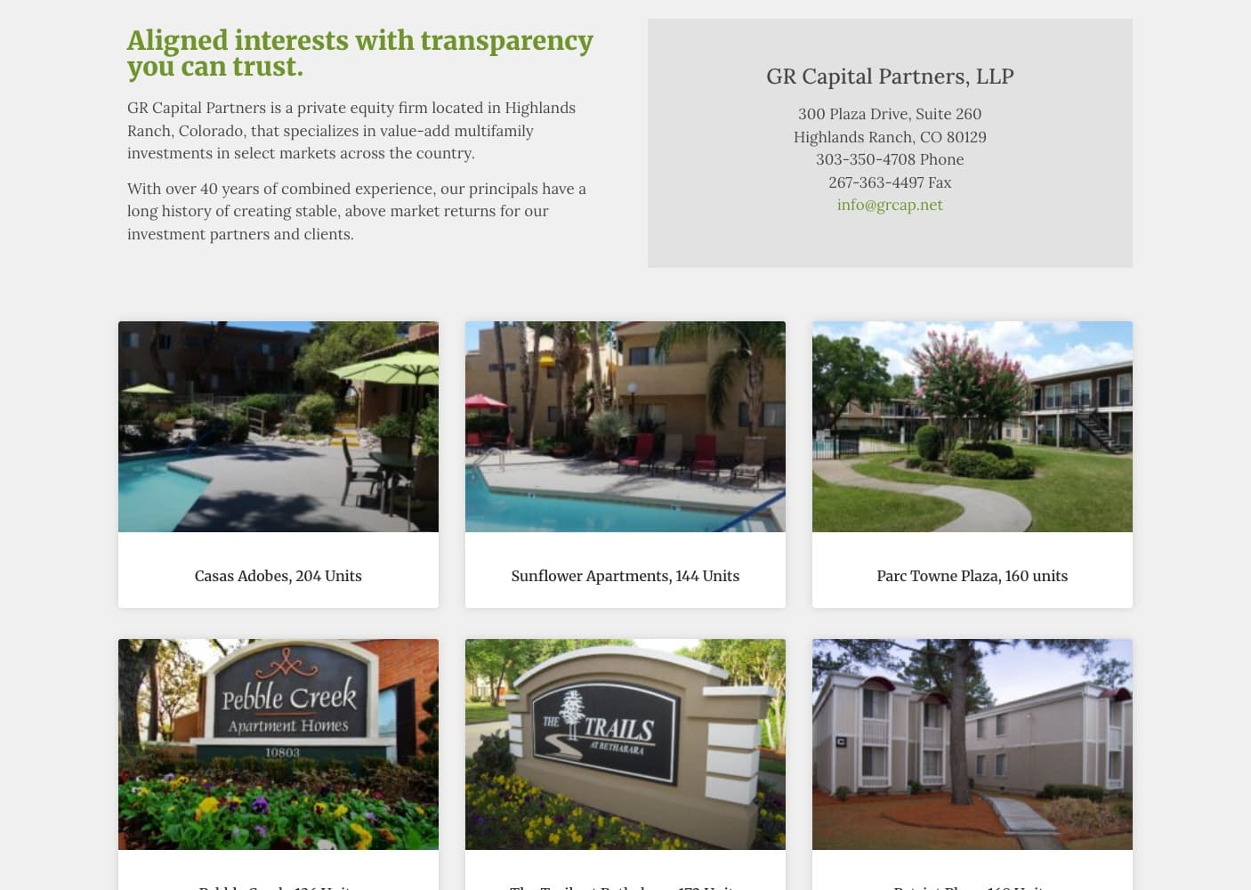 GR Capital (Community Action Partnership) website