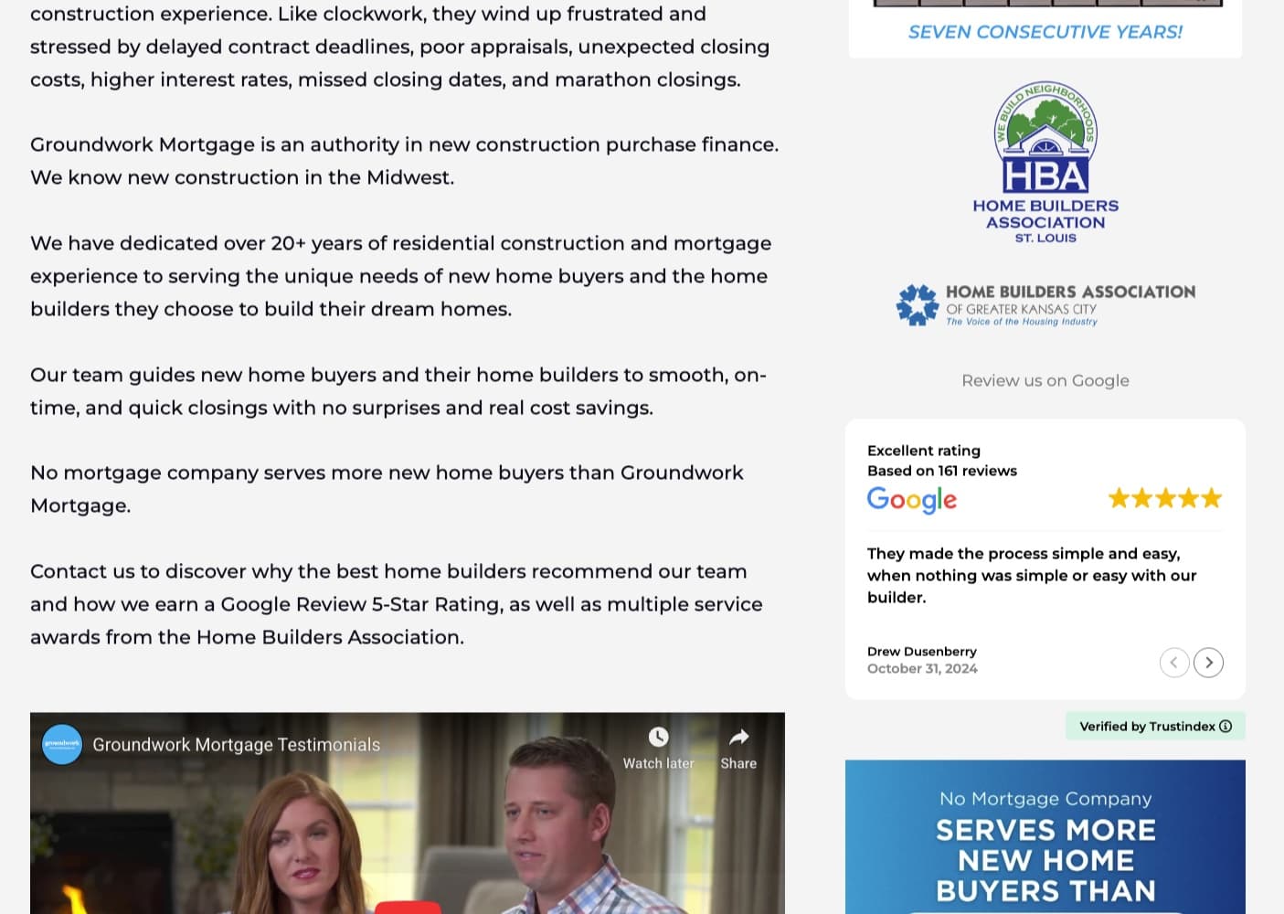 Chesterfield Mortgage Broker website