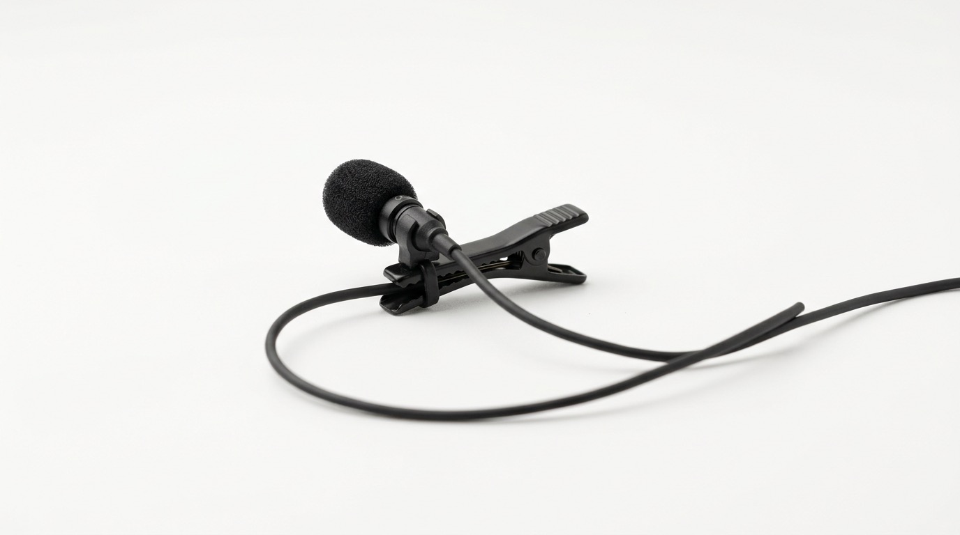 Lavalier clip-on microphone