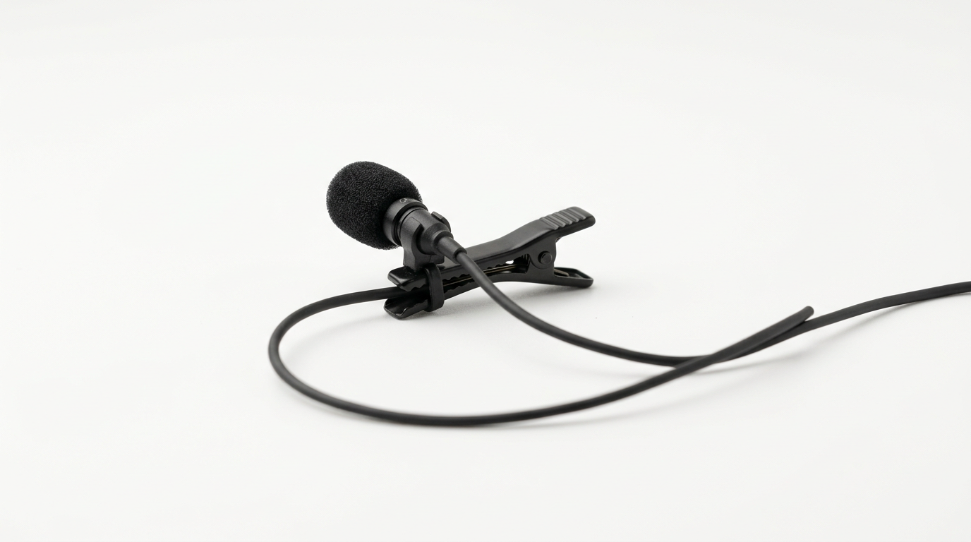 Lavalier clip-on microphone