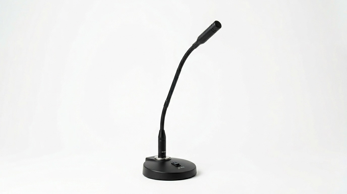 Podium gooseneck microphone