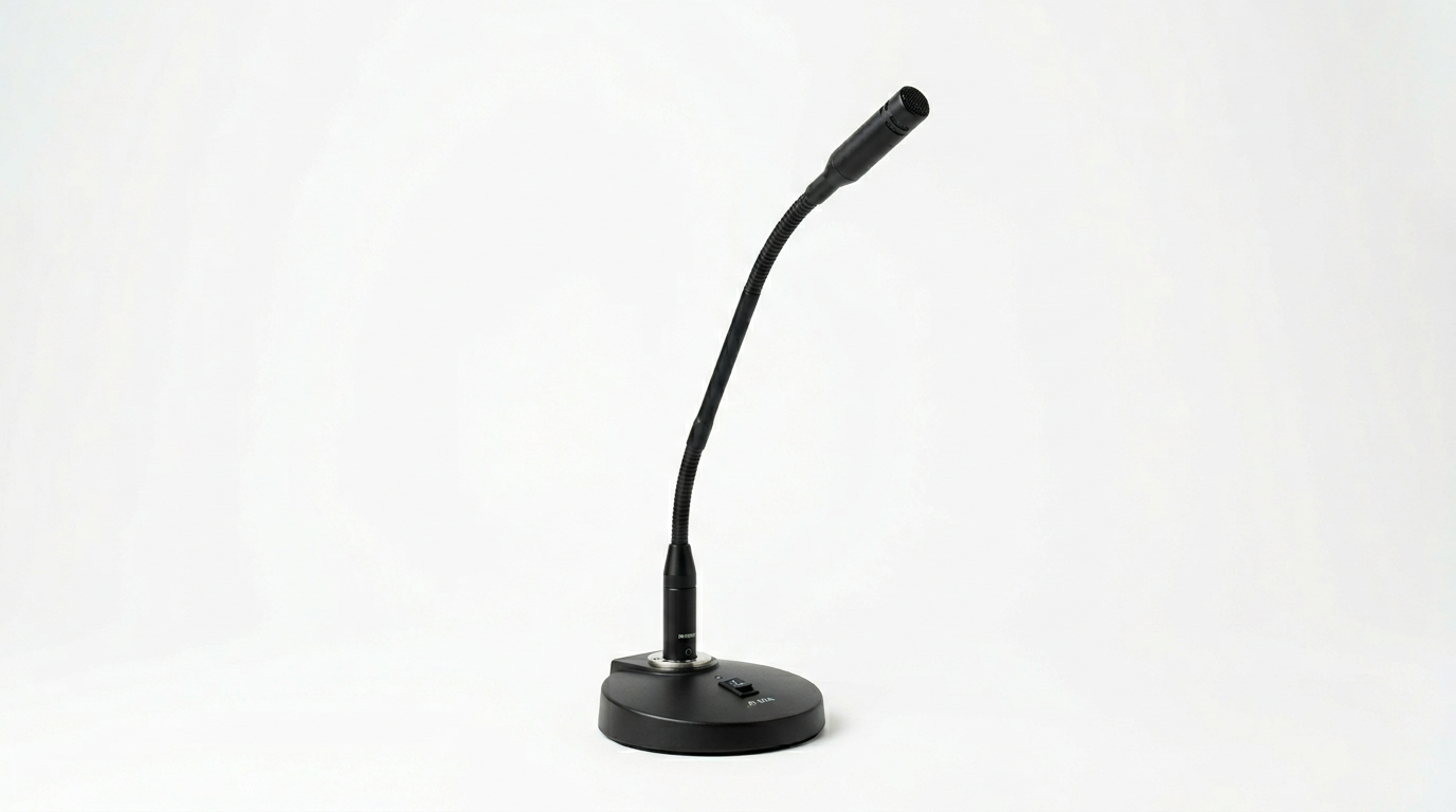 Podium gooseneck microphone